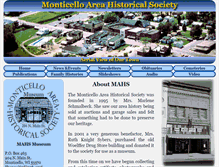 Tablet Screenshot of monticellohistoricalsociety.org
